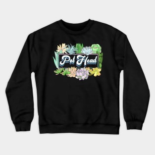 Pot Head Vintage Pattern for succulent lovers Crewneck Sweatshirt